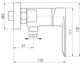 RAV Slezák NL181.5 - Zuhanycsaptelep NIL fényes króm