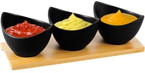 Florina Adria tálalószett, fekete