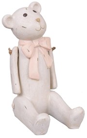 Nosztalgikus ülő kismaci dekor figura
