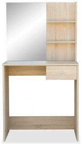 tölgyfa színű faforgácslap öltözőasztal 75 x 40 x 141 cm