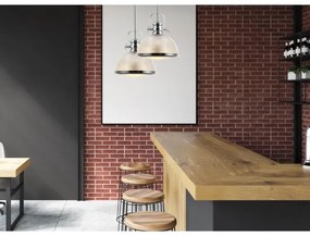 Klausen 111016 - Csillár THOR 1xE27/11W/230V fényezett króm