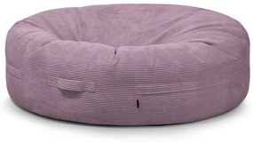 Lila kordbársony babzsákfotel Roll 190 – SLOWDOWN