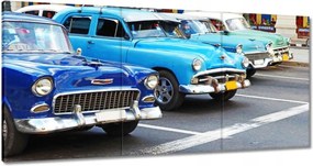 Vászonkép 60x30 Kubai autók Kuba