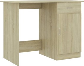 vidaXL sonoma tölgy színű szerelt fa íróasztal 100 x 50 x 76 cm