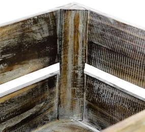 DIVERO Kerti fa tároló doboz Vintige barna 36 x 17 cm