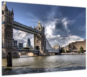 Üveg kép - Tower Bridge Londonban (70x50 cm)