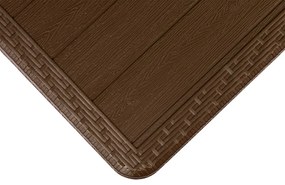 Összecsukható barna műanyag kerti asztal