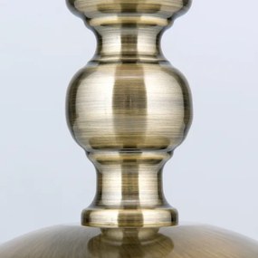 Orion LA 4-1085/1 - Asztali lámpa TONIA 1xE27/60W/230V átm. 30 cm fehér/bronz