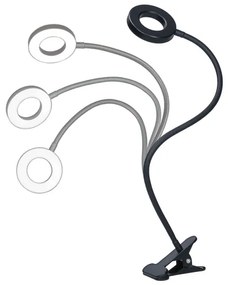 Brilagi - LED állítható fényű csiptetős lámpa ORBELA LED/8W/230V 3000-5000K feke