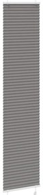 pliszírozott redőny antracit 50x200 cm szövetszélesség 49,4 cm