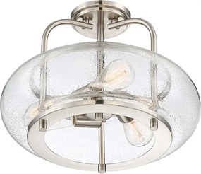 Elstead Lighting QUOIZLE QZ-TRILOGY-SFM-BN Plafonlámpa 3x60W/E27
