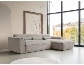 Bézs sarokkanapé (jobb oldali) Flex Felix – Miuform