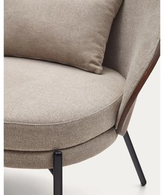 Világosbarna fotel Eamy – Kave Home