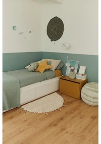 Krémszínű mosható kézi szövésű pamut kerek szőnyeg ø 100 cm Moon Multishape – Lorena Canals