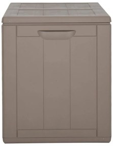 barna PP rattan kerti tárolóláda 180 L