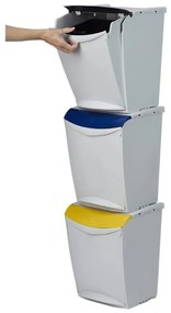 Denox Ekosystem Szelektív hulladékgyűjtő szemetes25 l, zöld - üveg
