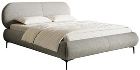Franciaágy 180 cm Octave 180 (ágyráccsal) (tárolóhellyel) (szürke + fekete) . 1099986