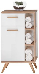 Fehér alacsony fürdőszoba szekrény 51x90 cm Set 923 - Pelipal