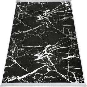 Csúszásgátló Szőnyeg 80x150 Konyhába Nappaliba Előszobába Fekete Mosáshoz