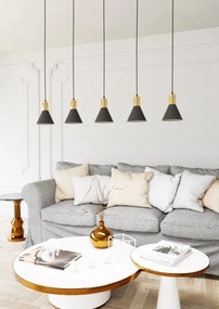 Emibig modern függeszték rosa fekete arany emi1388/5