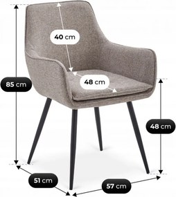 Szék barna színben – EDRICK