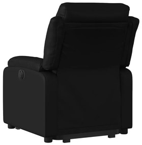 Elektromos fekete műbőr dönthető állófotel