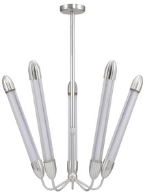 Ezüstszínű acél függőlámpa üveg búrával ø 86 cm Lemon Squeeze – UMAGE