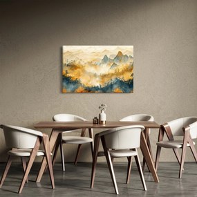 Kép - Hegyek, akvarell (90x60 cm)