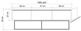 TV asztal/szekrény Mila 140. 1067164