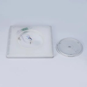 Brilagi - ULTRA SLIM fürdőszobai mennyezeti LED lámpa/18W/230V 30x30 cm ezüst IP54