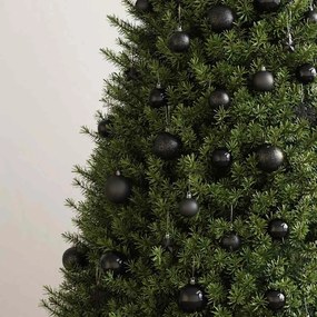 111 részes fekete polisztirol karácsonyi gömb szett