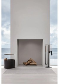 Fireplace fekete fém tűzifatartó kosár - Blomus