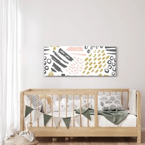Kép - Absztrakt stroke-ok (120x50 cm)
