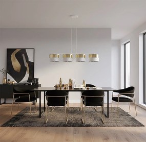Emibig modern függeszték lux fehér arany emi1650/4