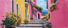 Kép - Rózsaszín sikátor (120x50 cm)