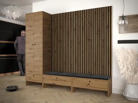 Előszoba Esmaldos VI (artisan tölgy + fekete) . 1104724