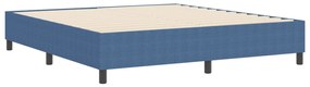 Boxspring Ágy Kék Szuper King Corduroy Szövet