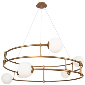 Maytoni MOD317PL-06G - Csillár zsinóron BALANCE 6xG9/40W/230V réz