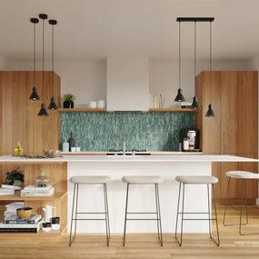 Sollux SL.0985 - Csillár zsinóron TALEJA 1xE27/60W/230V fekete