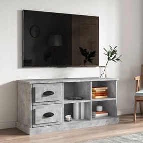 Betonszürke szerelt fa TV-szekrény 102 x 35,5 x47,5 cm