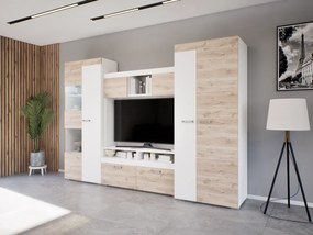 Cameo szekrénysor (Fehér-Fehér Tölgy) modern