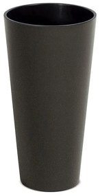 ECO WOOD virágcserép, 25 cm, kerek, sötétbarna