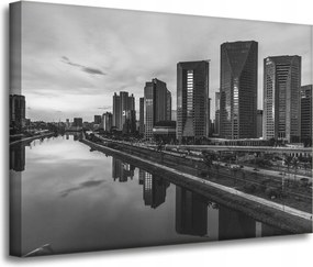 Sao Paulo vászonkép fekete-fehér 70X50 cm