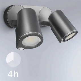 STEINEL 058654- LED Kültéri lámpa érzékelővel SPOT DUO 2xGU10/7,5W/230V IP44