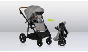 Lionelo - MARI TOUR 2 az 1-ben kombinált babakocsi, Grey Stone