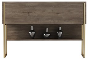 Komód Luxe - Gold, Walnut