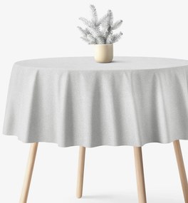 Goldea kör alakú exkluzív terítő - ezüst csillogású Ø 110 cm