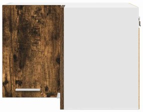 Függő szekrény Riga Füstölt tölgy és fehér 57 x 57 x 40 cm