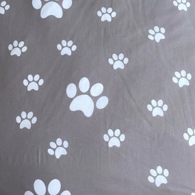 Fehér-szürke egyszemélyes pamut gyerek ágyneműhuzat 140x200 cm Kitten "Grey" – Jerry Fabrics