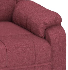 vidaXL bordó dönthető szövet fotel